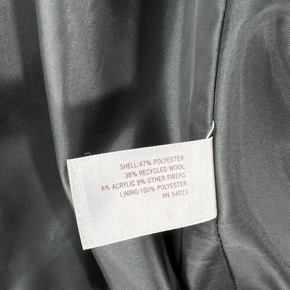 Maternity Wool Coat Sz MED Old Navy Gray Black Pockets Fully-Lined Toggle Close - Picture 14 of 14